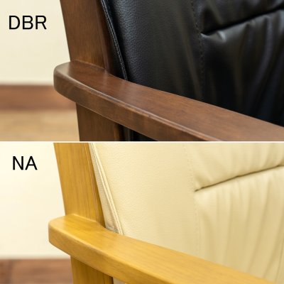 画像1: MEGANキャスター付ダイニングチェア(1脚) DBR/NA【離島配送不可】　家具　チェア　椅子　CR-S7635463