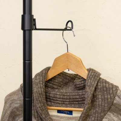 画像2: 省スペース突っ張りスリムラック　BK/WH　家具　CR-S13372078