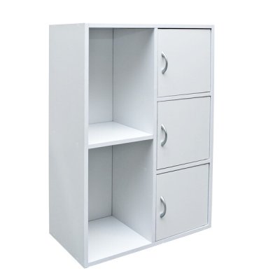 画像3: 【送料無料】【離島配送不可】マルチラック 扉付き CGR/WAL/WH 棚 家具 収納 CR-S14016930