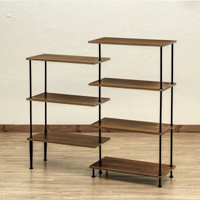 画像3: 【送料無料】【離島配送不可】Grant 回転式ラック NA/WAL 棚 家具 収納 CR-S11953851