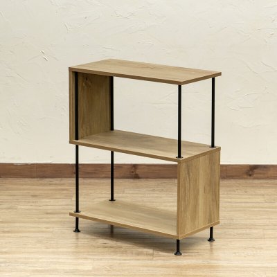 画像2: 【送料無料】【離島配送不可】Grant S字ラック3段 NA/WAL　棚　家具　収納　CR-S11953843