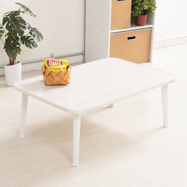 画像1: 【送料無料】【離島配送不可】ハウステーブル【幅75cm】 机 折りたたみ 木製 折れ脚 ナチュラル 完成品 ひとり暮らし　CL-S2066585 (1)